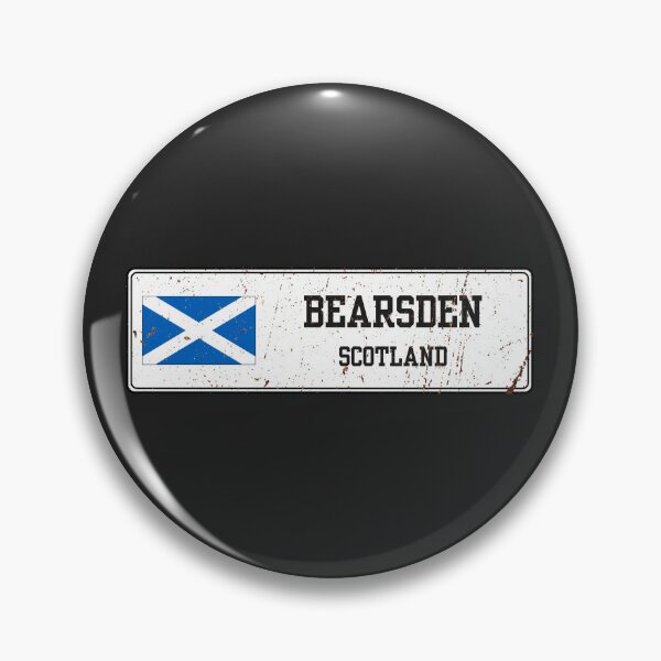 Item preview, Bearsden Scotland Vintage Street Sign Rusted Metal Plate designed and sold by jeshands.