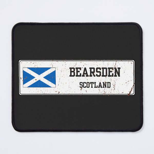 Item preview, Bearsden Scotland Vintage Street Sign Rusted Metal Plate designed and sold by jeshands.