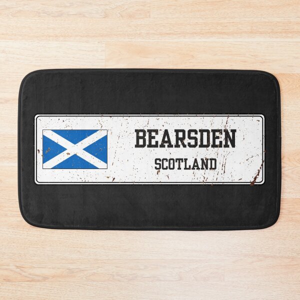 Item preview, Bearsden Scotland Vintage Street Sign Rusted Metal Plate designed and sold by jeshands.