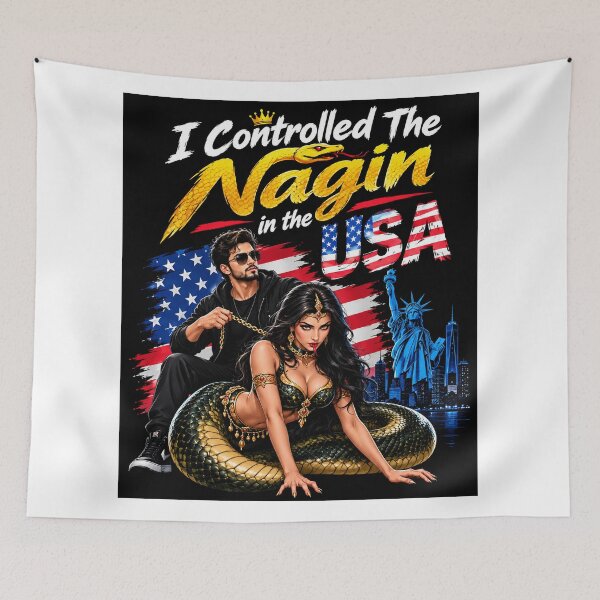 Item preview, I Controlled The Nagin In The USA Funny Desi Humor ll I Controlled The Nagin In The USA ll I Controlled The Nagin In The USA - Bollywood Nagin Dance designed and sold by everyone cloth house.
