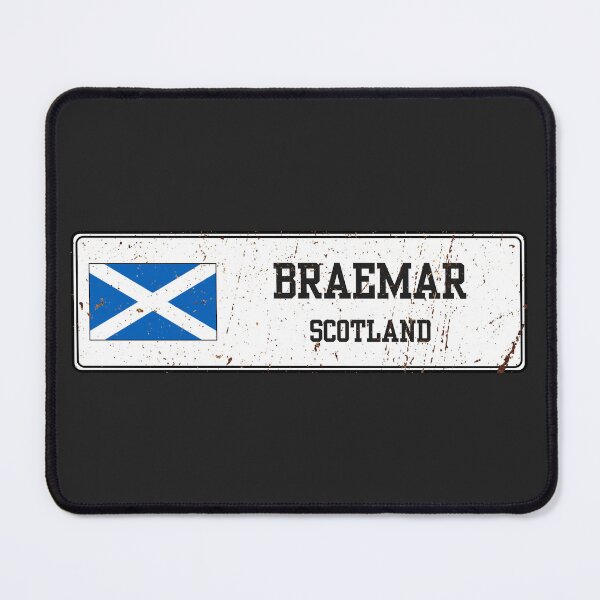Item preview, Braemar Scotland Vintage Street Sign Rusted Metal Plate designed and sold by jeshands.
