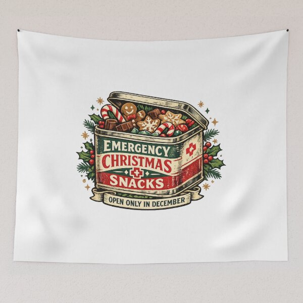 Item preview, Emergency Christmas Gingerbread Cookies Snacks Vintage Retro Gift designed and sold by Artycom.