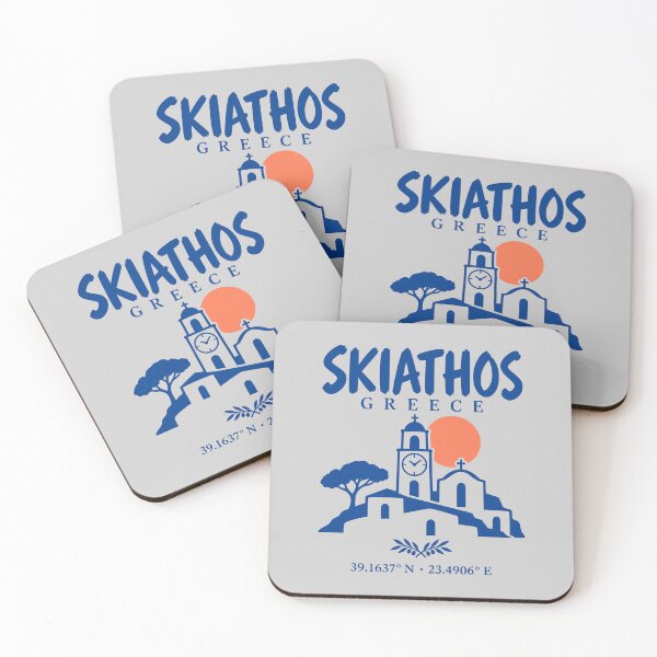 Item preview, Skiathos Greece Clock Tower Travel Art designed and sold by MavtM.