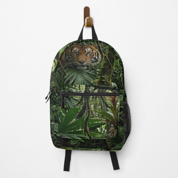 Item preview, Dense forest, tiger, macaw, and orchids. designed and sold by Solomon-Ent-144.