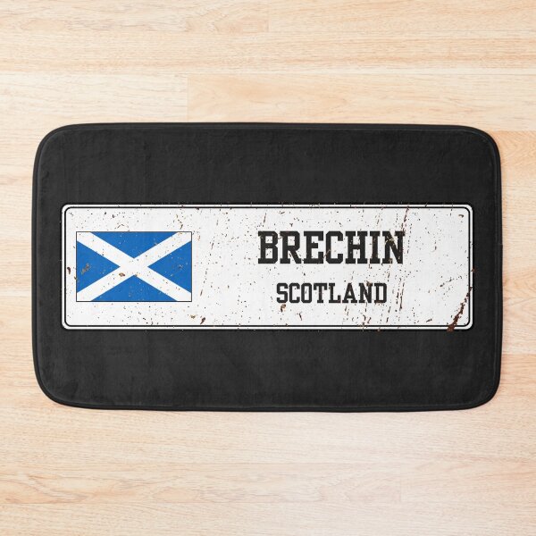 Item preview, Brechin Scotland Vintage Street Sign Rusted Metal Plate designed and sold by jeshands.