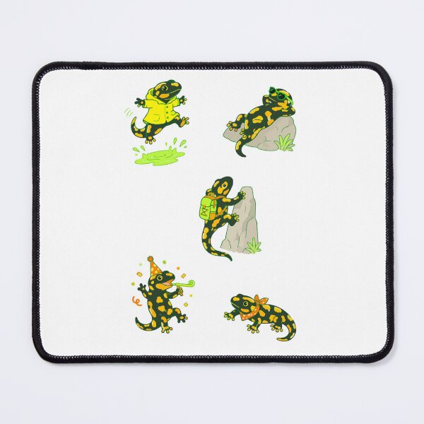 Item preview, Cute Salamander Climbing Rock designed and sold by Zoolumi.