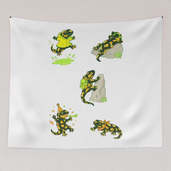 Item preview, Cute Salamander Climbing Rock designed and sold by Limuko.