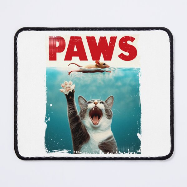 Item preview, Jaws - Paws Funny cat catching a mouse designed and sold by reliew-atsica.