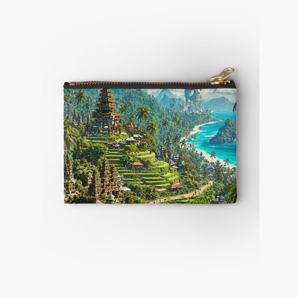Item preview, Tropical Utopia – Futuristic Island Paradise & Ancient Temple designed and sold by IRON SIREN.