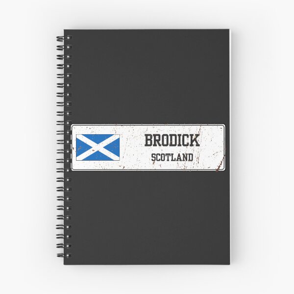 Item preview, Brodick Scotland Vintage Street Sign Rusted Metal Plate designed and sold by jeshands.