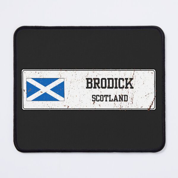 Item preview, Brodick Scotland Vintage Street Sign Rusted Metal Plate designed and sold by jeshands.