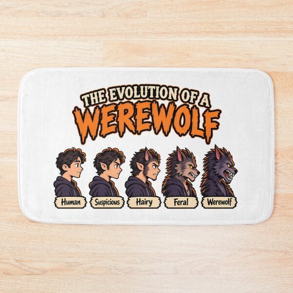 Item preview, The Evolution of a Werewolf Funny Halloween Monster designed and sold by NatureStyle555.