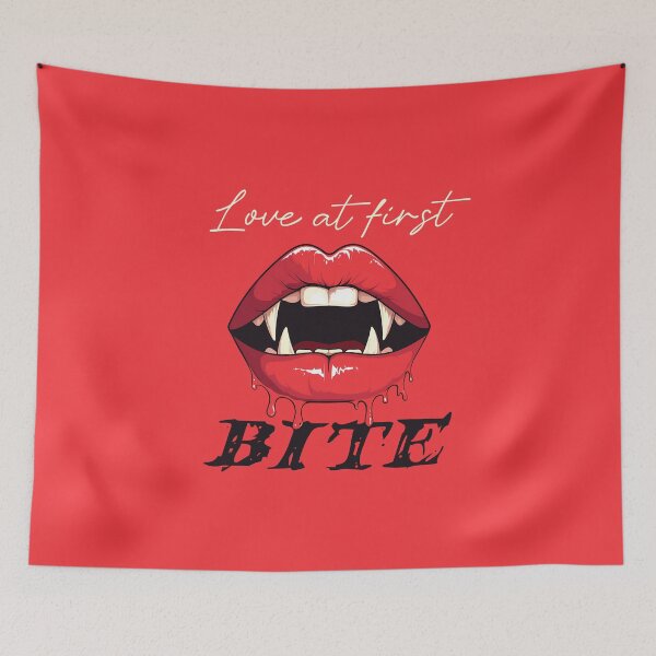 Item preview, Love at First Bite (on Red) designed and sold by PawsitiveMum3.
