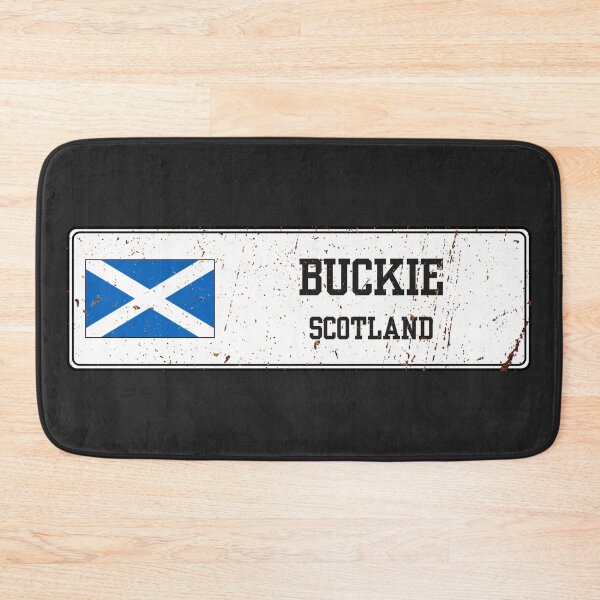 Item preview, Buckie Scotland Vintage Street Sign Rusted Metal Plate designed and sold by jeshands.
