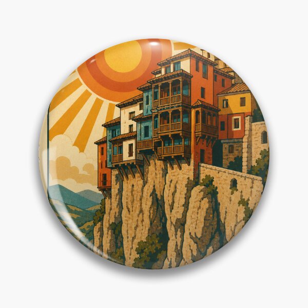 Item preview, Cuenca Spain Travel Souvenir Stamp Art designed and sold by VisualArtsOasis.