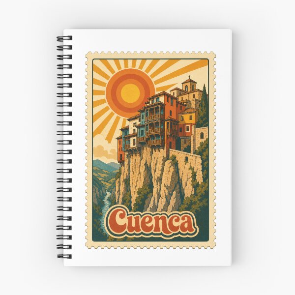 Item preview, Cuenca Spain Travel Souvenir Stamp Art designed and sold by VisualArtsOasis.