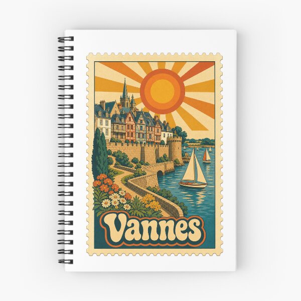 Item preview, Vannes France Travel Souvenir Stamp Art designed and sold by VisualArtsOasis.