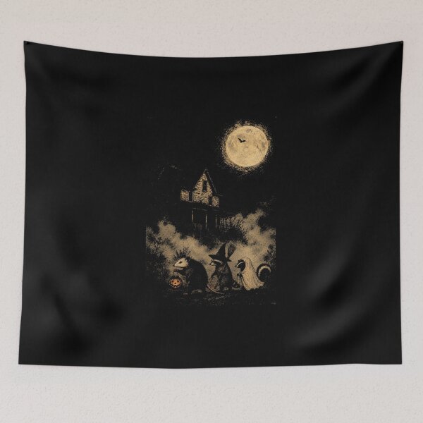 Item preview, Vintage Opossum Halloween Funny Possum Pumpkin Spooky Moon designed and sold by HokutoKaiStore.