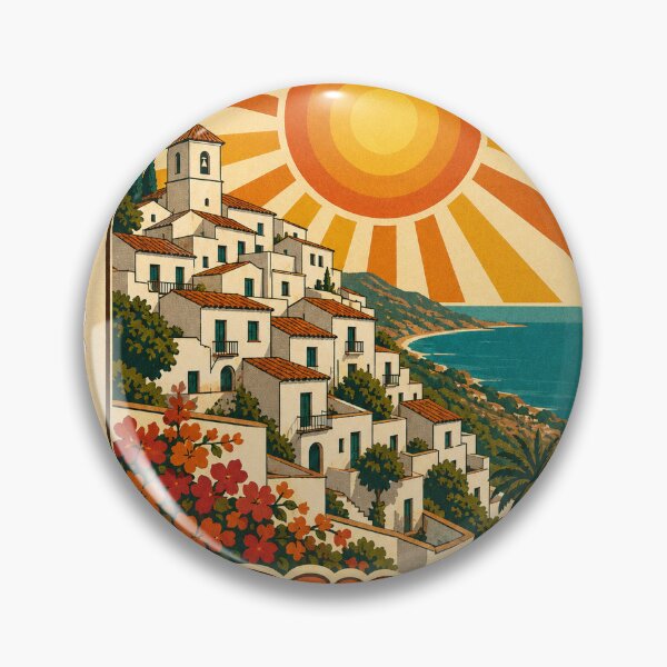 Item preview, Mijas Spain Travel Souvenir Stamp Art designed and sold by VisualArtsOasis.