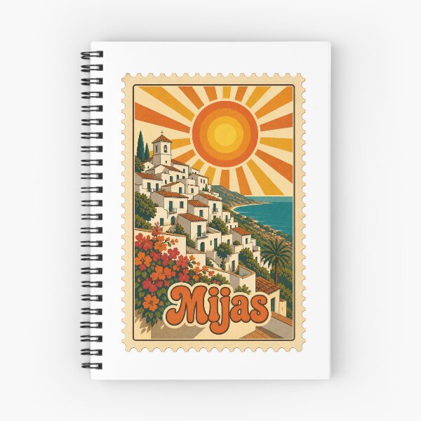 Item preview, Mijas Spain Travel Souvenir Stamp Art designed and sold by VisualArtsOasis.