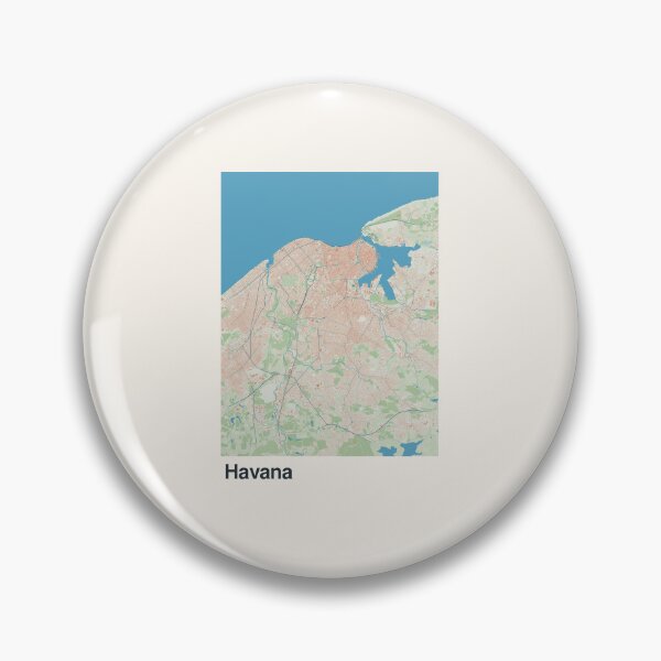 Item preview, Havana Minimalistic Map Art designed and sold by MapsNerd.