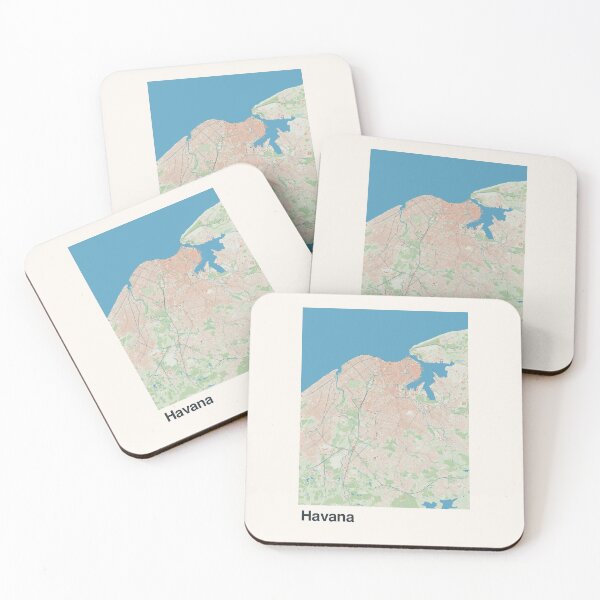 Item preview, Havana Minimalistic Map Art designed and sold by MapsNerd.