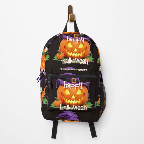 Item preview, happy halloween carved pumpkin witch hat colorful halloween design designed and sold by SmashingDeals.