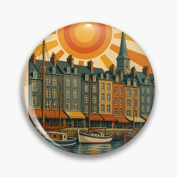 Item preview, Honfleur France Travel Souvenir Stamp Art designed and sold by VisualArtsOasis.