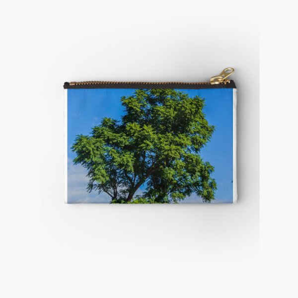 Item preview, Vibrant Green Tree Silhouette Against Clear Blue Sky Over Urban Park Scene During Sunny Day designed and sold by Nmallia.