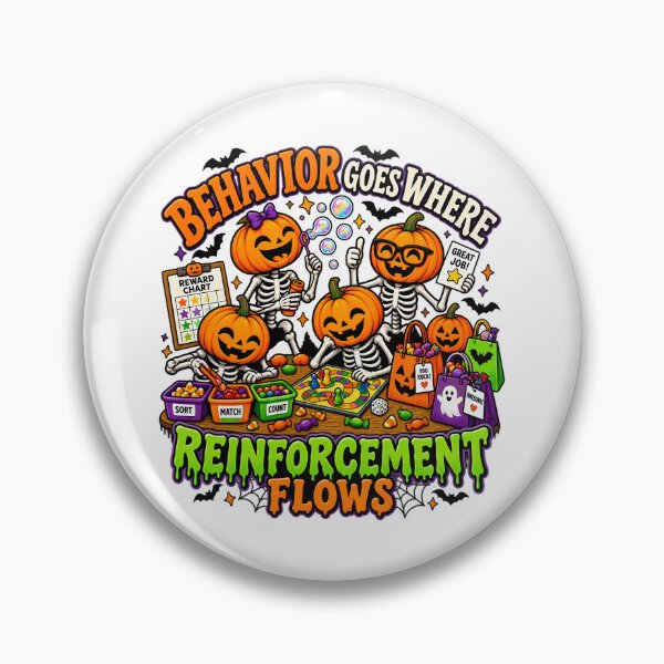 Item preview, Halloween Positive Reinforcement Pumpkin Skeleton Teacher designed and sold by Rtcraftani.