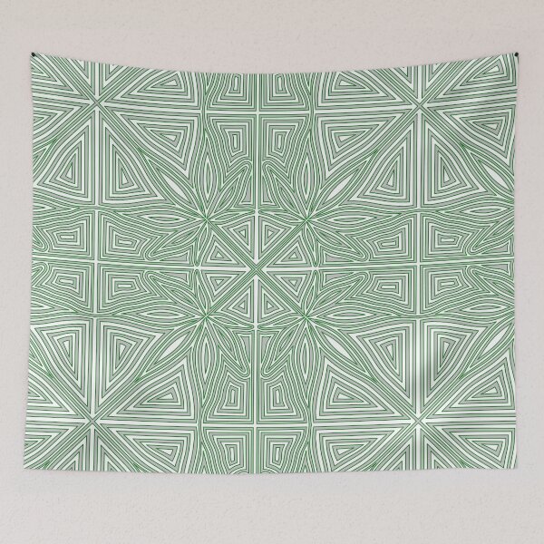 Item preview, Fourfold Bloom Light | Line Art Print | Geometric Mandala Line Art | Boho Decor designed and sold by RareSquareBearArts.