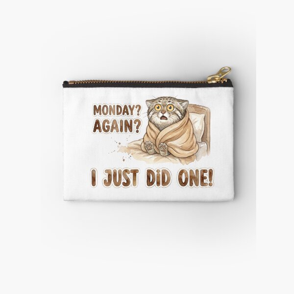 Item preview, Funny Monday Pallas Cat In Blanket Watercolor Art designed and sold by PawtopiaArt.