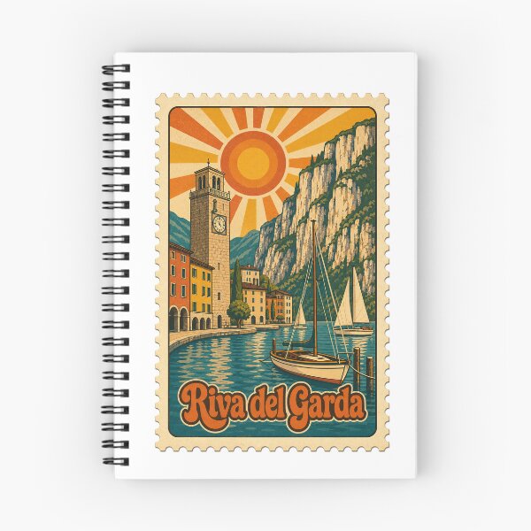 Item preview, Riva del Garda Italy Travel Souvenir Stamp Art designed and sold by VisualArtsOasis.