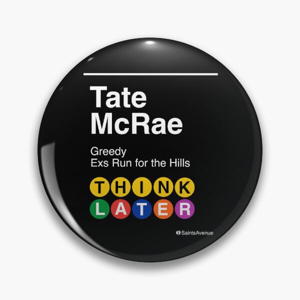 Item preview, Think Later Tate McRae Subway Sign - Trendy Subway style - New York designed and sold by SaintsAvenue.
