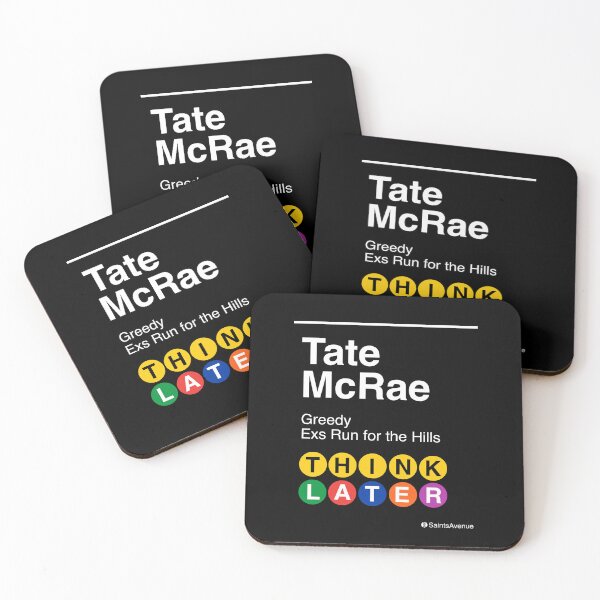 Item preview, Think Later Tate McRae Subway Sign - Trendy Subway style - New York designed and sold by SaintsAvenue.