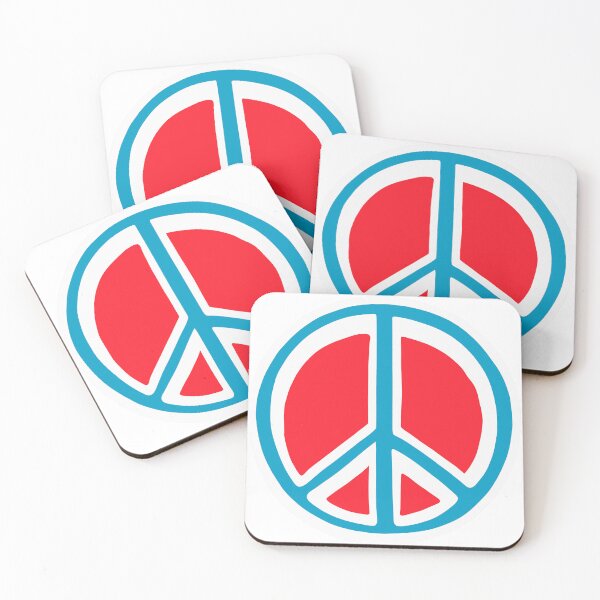 Item preview, Red, White, Blue Peace Symbol designed and sold by AmbientArtCo.