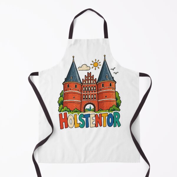 Item preview, Holstentor Lübeck – Colorful German Hanseatic Landmark Comic Art designed and sold by Earth Celebration Designs.