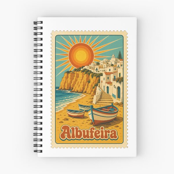 Item preview, Albufeira Portugal Travel Souvenir Stamp Art designed and sold by VisualArtsOasis.