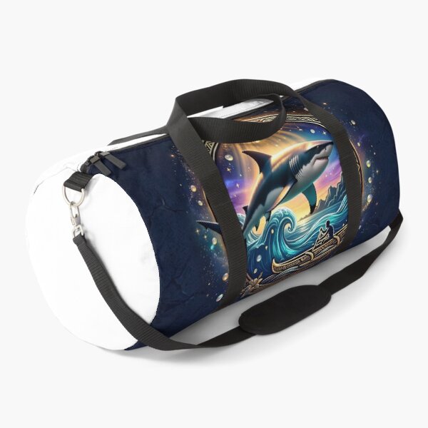 Item preview, Ocean Spirit — Great White Shark, Outrigger Canoe and Sacred Waves designed and sold by Hawaii26.