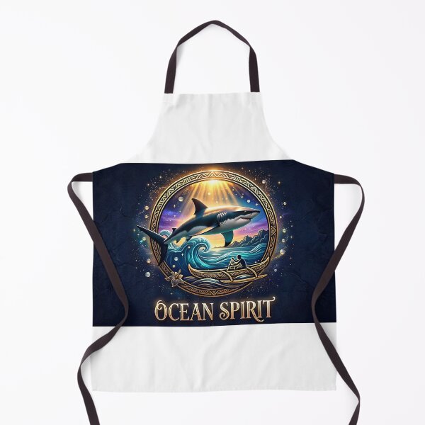 Item preview, Ocean Spirit — Great White Shark, Outrigger Canoe and Sacred Waves designed and sold by Hawaii26.