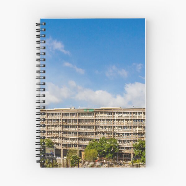 Item preview, Large Apartment Building Under Clear Blue Sky With Trees and Street Scene designed and sold by Nmallia.