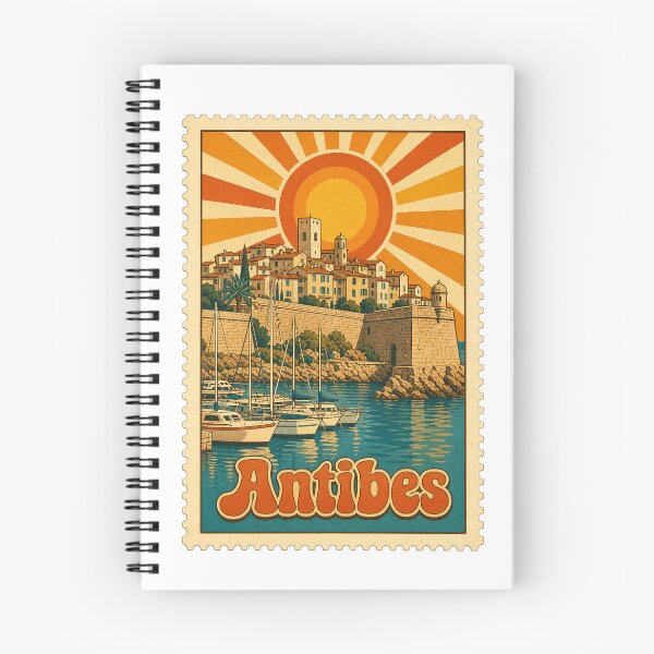 Item preview, Antibes France Travel Souvenir Stamp Art designed and sold by VisualArtsOasis.