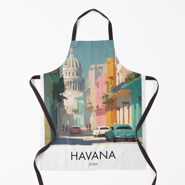 Item preview, Havana – Colourful Street and Classic Cars Travel Print, Cuba designed and sold by MarkedArtPrints.