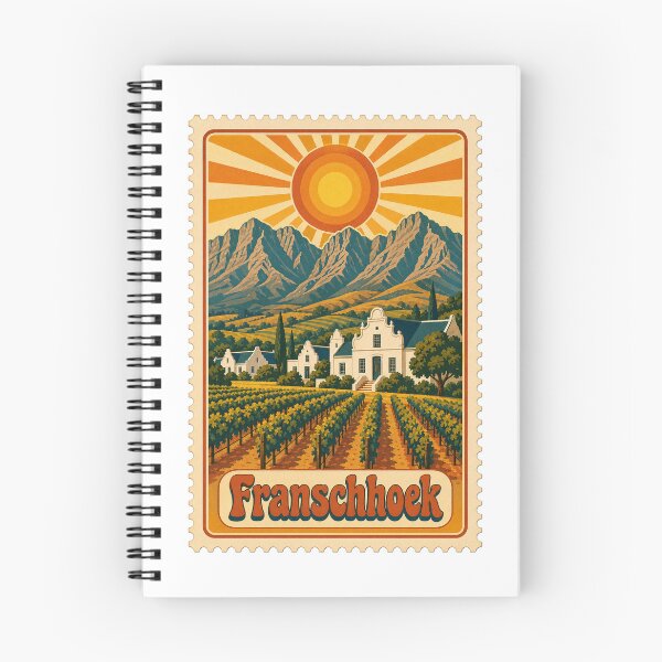 Item preview, Franschhoek South Africa Travel Souvenir Stamp Art designed and sold by VisualArtsOasis.