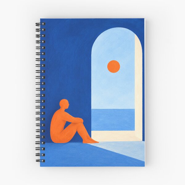 Item preview, 'Open Room' — Cobalt Blue Abstract Figurative Art designed and sold by Moodzu.