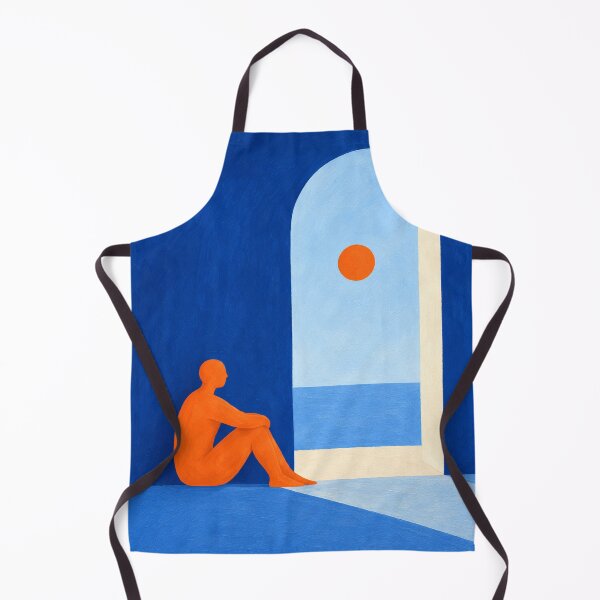 Aperçu de l'œuvre « Pièce ouverte » — Art figuratif abstrait bleu cobalt créée et vendue par Moodzu.
