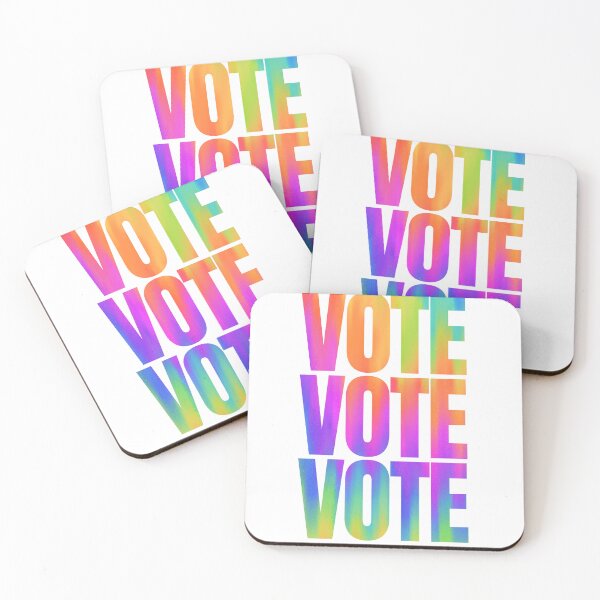 Item preview, Rainbow vote vote vote designed and sold by happymoon03.