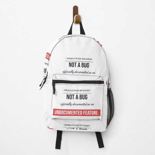Item preview, Not A Bug Undocumented Feature Funny Coding Meme designed and sold by Life&Art.