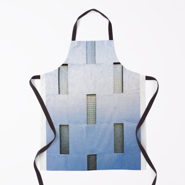 Item preview, Blue Textured Wall With Vertical Glass Windows Creating Modern Geometric Pattern designed and sold by Nmallia.