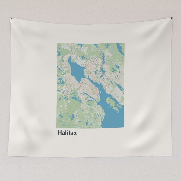 Item preview, Halifax Minimalistic Map Art designed and sold by MapsNerd.